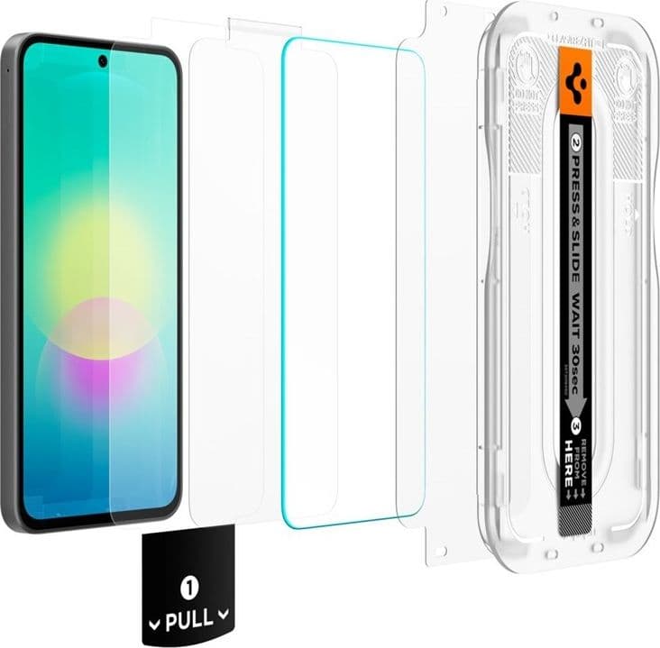 Spigen GLAS.TR EZ Fit Pro Confezione da 2 - Pellicole protettive in vetro temperato per Samsung Galaxy A27 5G (2 pezzi) - 3