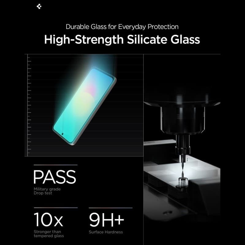 Spigen GLAS.TR EZ Fit Pro Confezione da 2 - Pellicole protettive in vetro temperato per Samsung Galaxy A27 5G (2 pezzi) - 6
