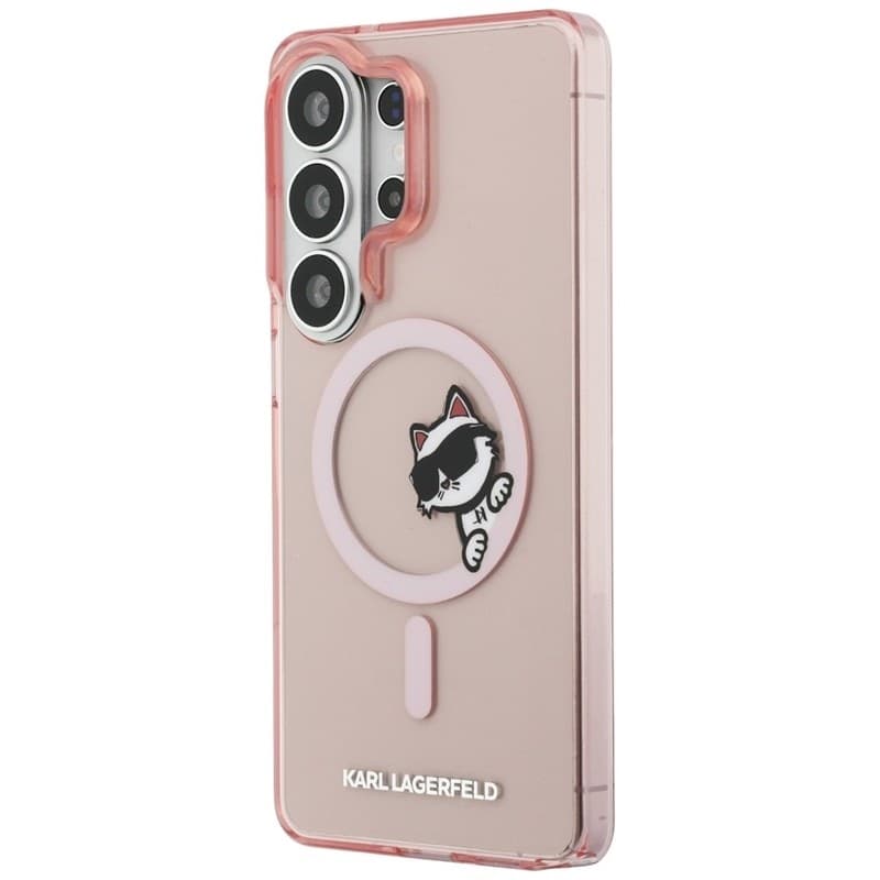 Karl Lagerfeld IML Peekaboo Choupette MagSafe - Custodia per Samsung Galaxy S26 Ultra (rosa) - 2