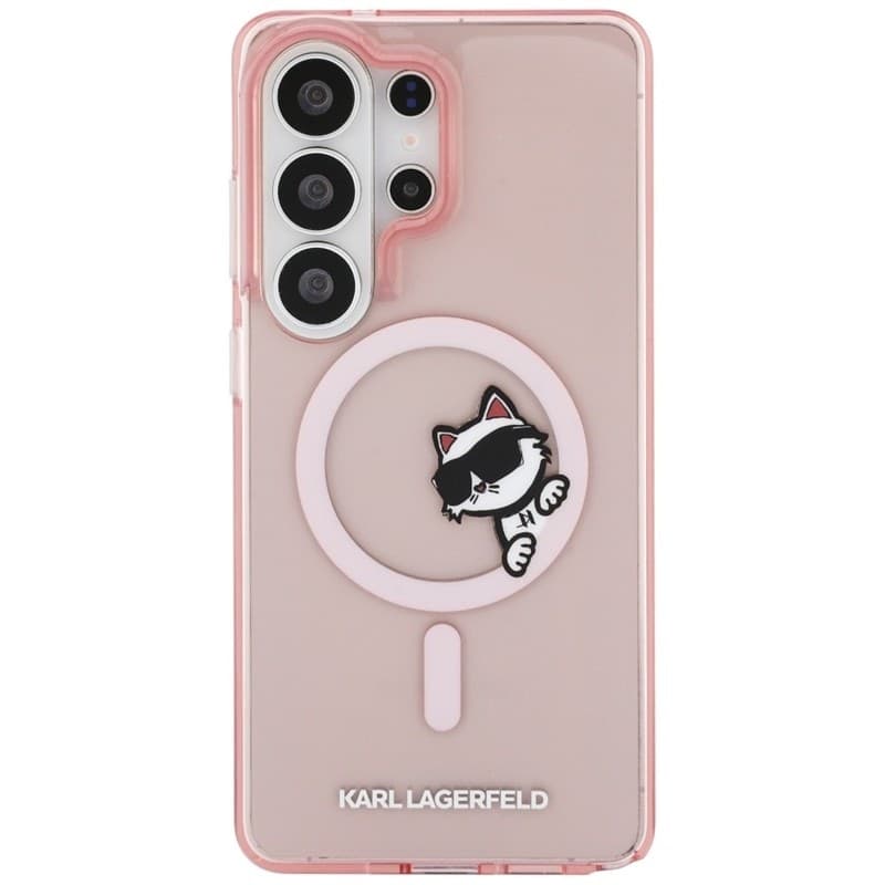 Karl Lagerfeld IML Peekaboo Choupette MagSafe - Custodia per Samsung Galaxy S26 Ultra (rosa) - 3