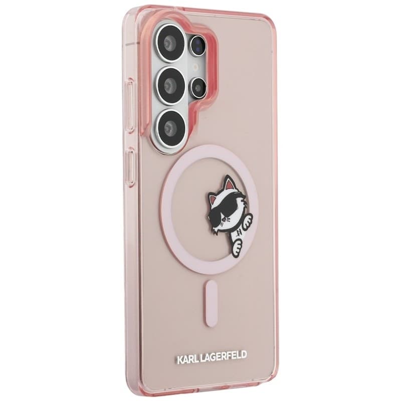 Karl Lagerfeld IML Peekaboo Choupette MagSafe - Custodia per Samsung Galaxy S26 Ultra (rosa) - 4