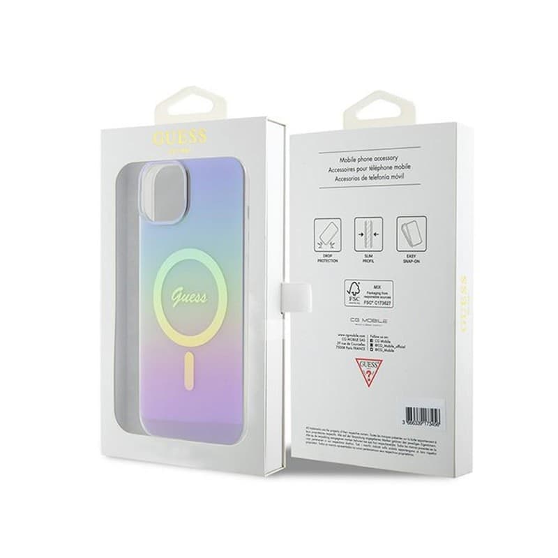 Guess IML Iridescent MagSafe - iPhone 15 Plus Case (purple) - 8