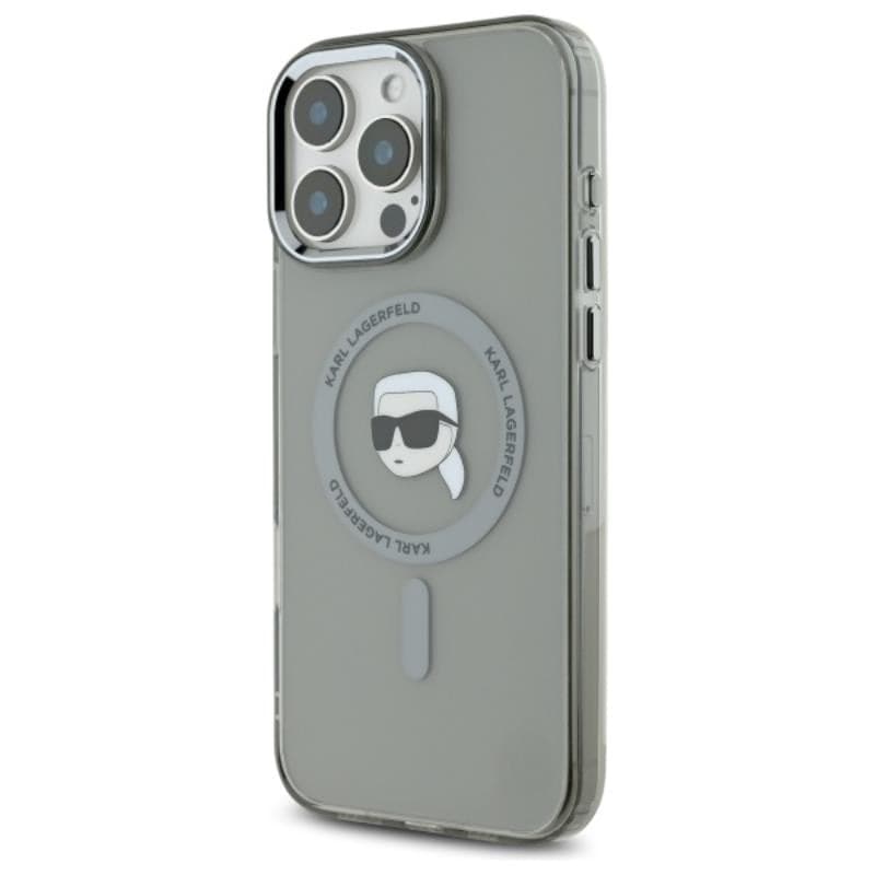 Karl Lagerfeld IML Metal Karl Head MagSafe - Case for iPhone 16 Pro (black) - 2