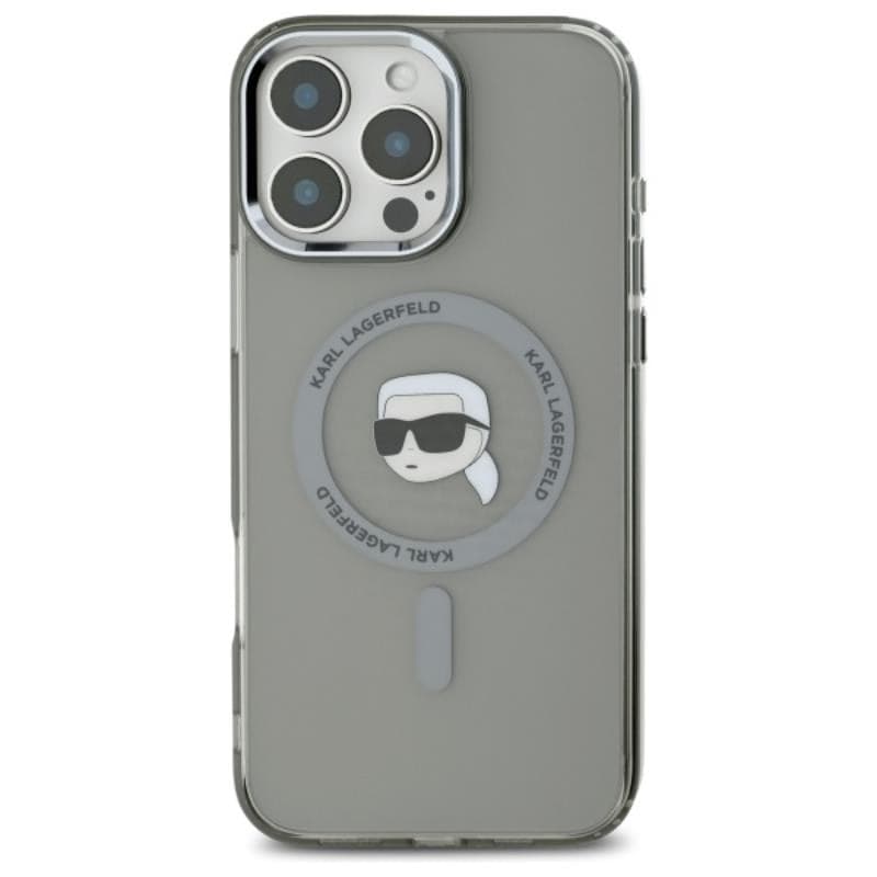 Karl Lagerfeld IML Metal Karl Head MagSafe - Case for iPhone 16 Pro (black) - 3