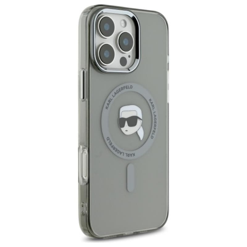 Karl Lagerfeld IML Metal Karl Head MagSafe - Case for iPhone 16 Pro (black) - 4