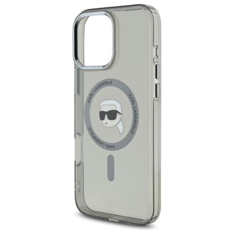 Karl Lagerfeld IML Metal Karl Head MagSafe - Case for iPhone 16 Pro (black) - 6