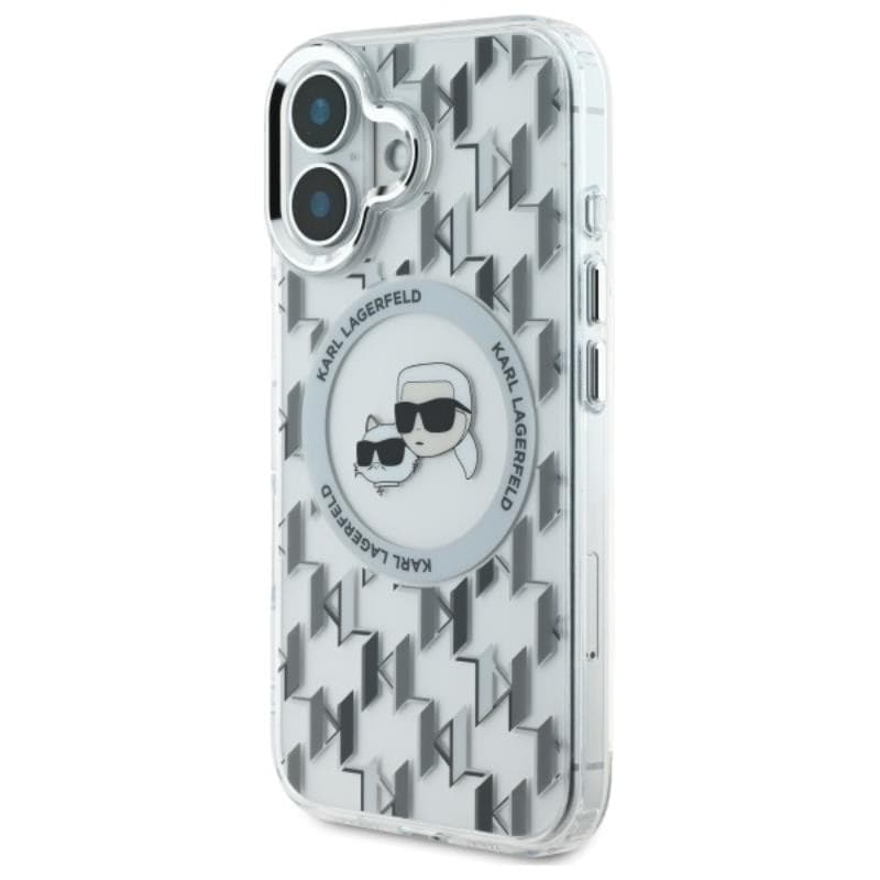 Karl Lagerfeld IML Monogram Karl & Choupette Head MagSafe - Case for iPhone 16 (transparent) - 2