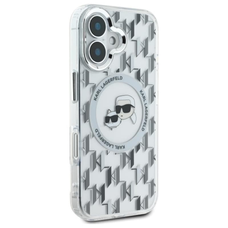 Karl Lagerfeld IML Monogram Karl & Choupette Head MagSafe - Case for iPhone 16 (transparent) - 4