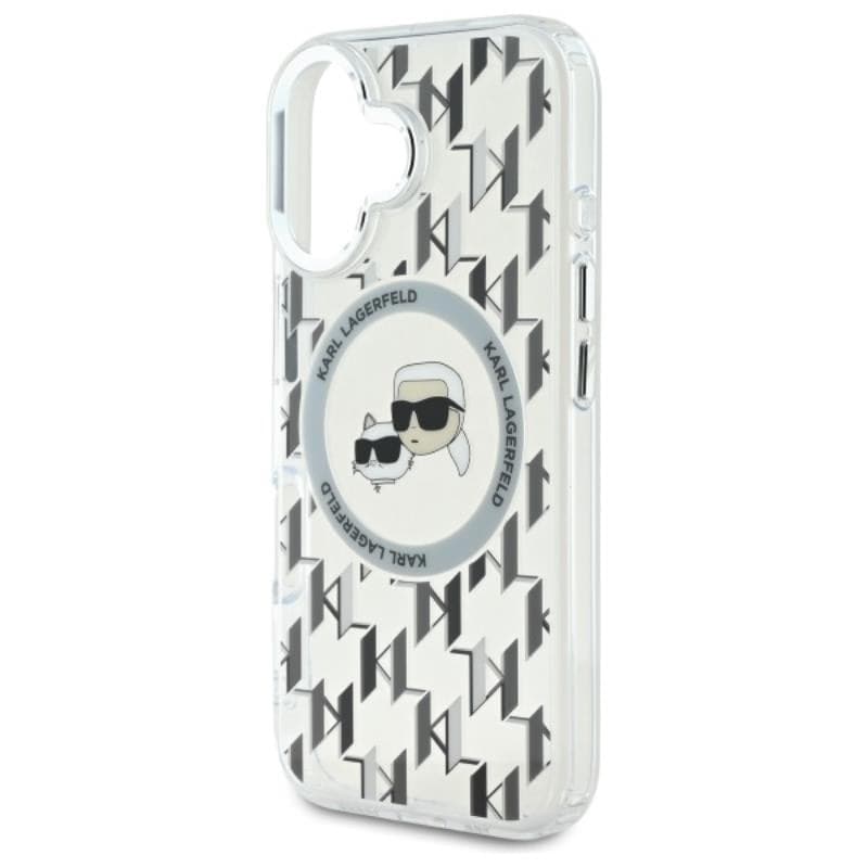 Karl Lagerfeld IML Monogram Karl & Choupette Head MagSafe - Case for iPhone 16 (transparent) - 6