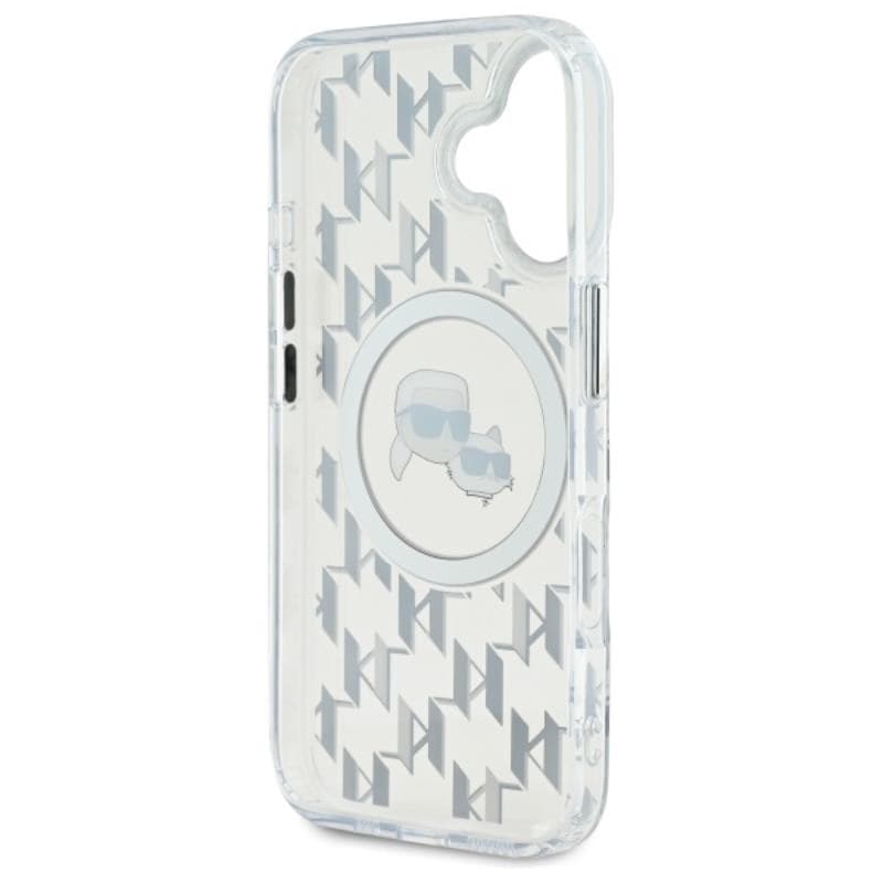 Karl Lagerfeld IML Monogram Karl & Choupette Head MagSafe - Case for iPhone 16 (transparent) - 7