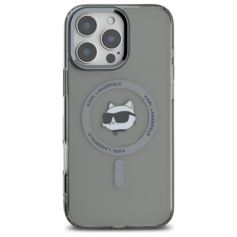 Karl Lagerfeld IML Metal Choupette Head MagSafe - Case for iPhone 16 Pro (black) - 3