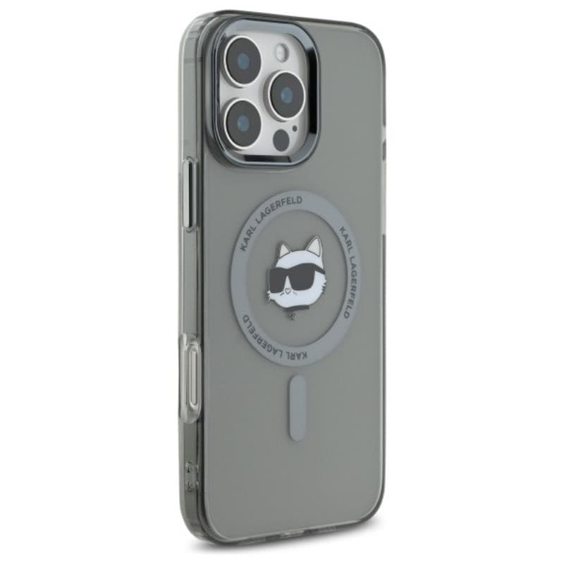 Karl Lagerfeld IML Metal Choupette Head MagSafe - Case for iPhone 16 Pro (black) - 4