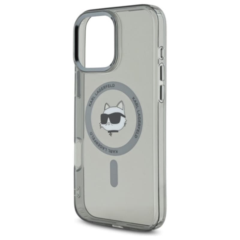 Karl Lagerfeld IML Metal Choupette Head MagSafe - Case for iPhone 16 Pro (black) - 6