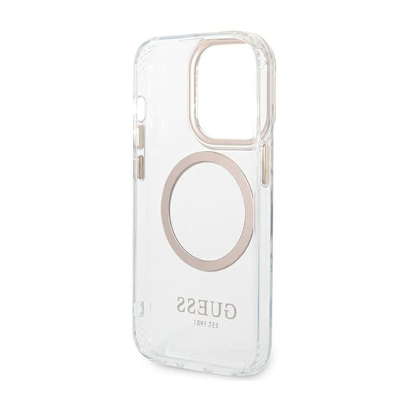 Guess Metal Outline MagSafe - Case for iPhone 14 Pro (Clear) - 7