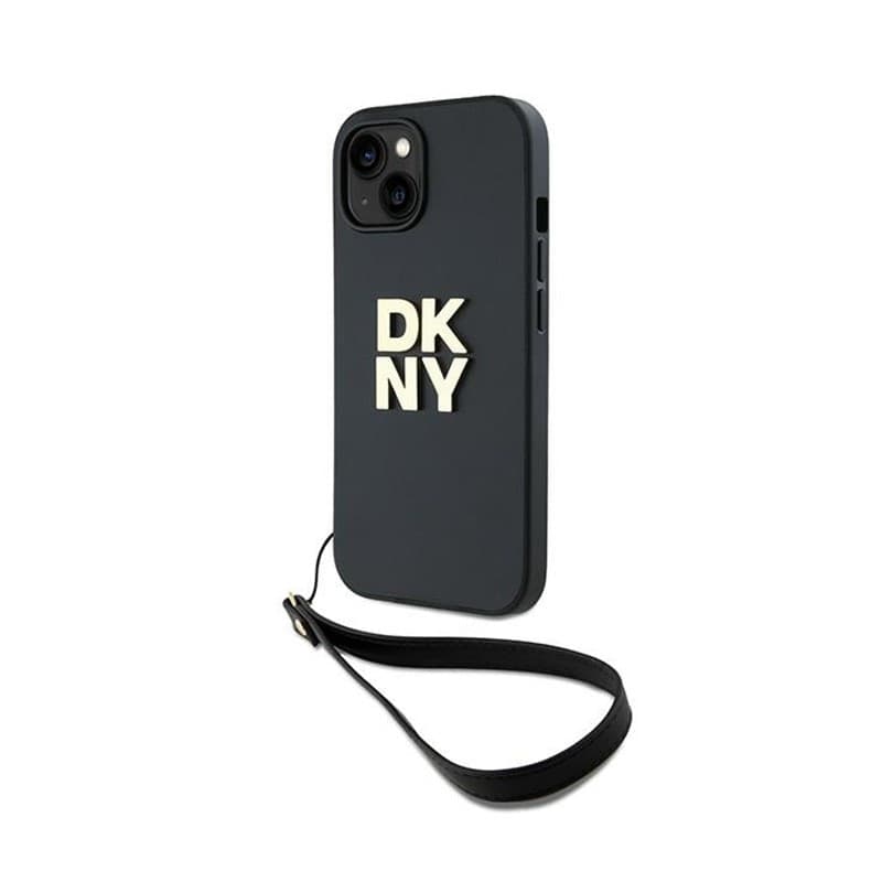 DKNY Wrist Strap Stock Logo - Case for iPhone 15 Plus (Black)