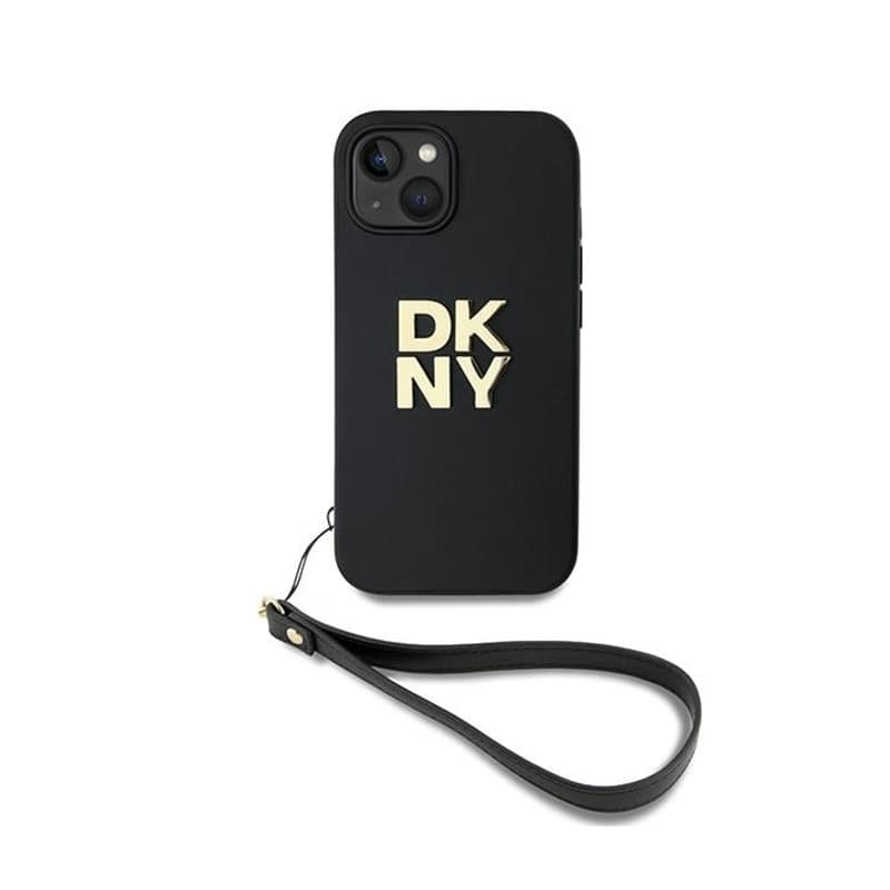 DKNY Wrist Strap Stock Logo - Case for iPhone 15 Plus (Black) - 2