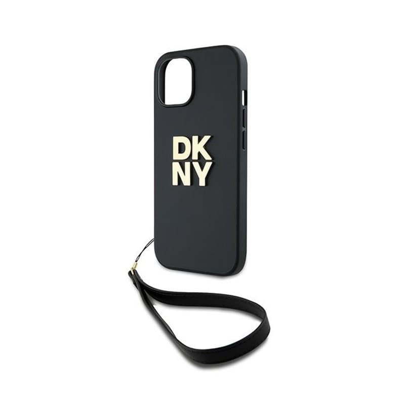 DKNY Wrist Strap Stock Logo - Case for iPhone 15 Plus (Black) - 5