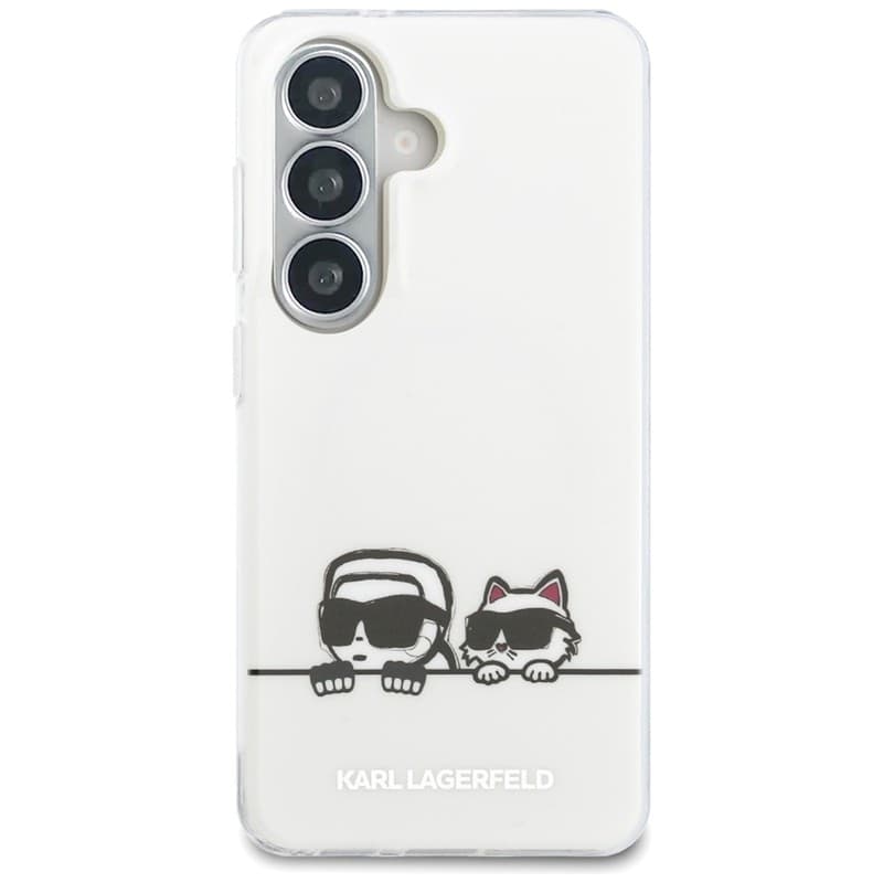 Karl Lagerfeld IML Peekaboo Karl & Choupette MagSafe - Custodia per Samsung Galaxy S26 (trasparente) - 2