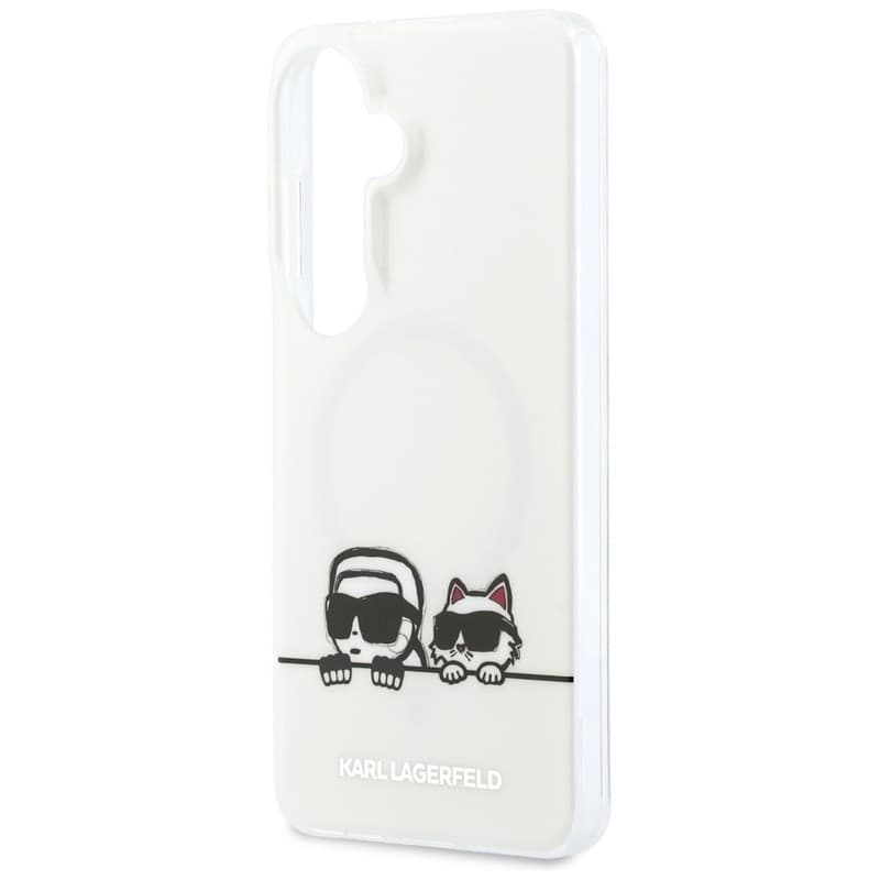Karl Lagerfeld IML Peekaboo Karl & Choupette MagSafe - Custodia per Samsung Galaxy S26 (trasparente) - 5