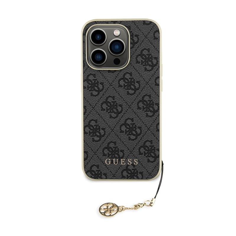Guess 4G Charms Collection - iPhone 15 Pro Case (grey) - 3