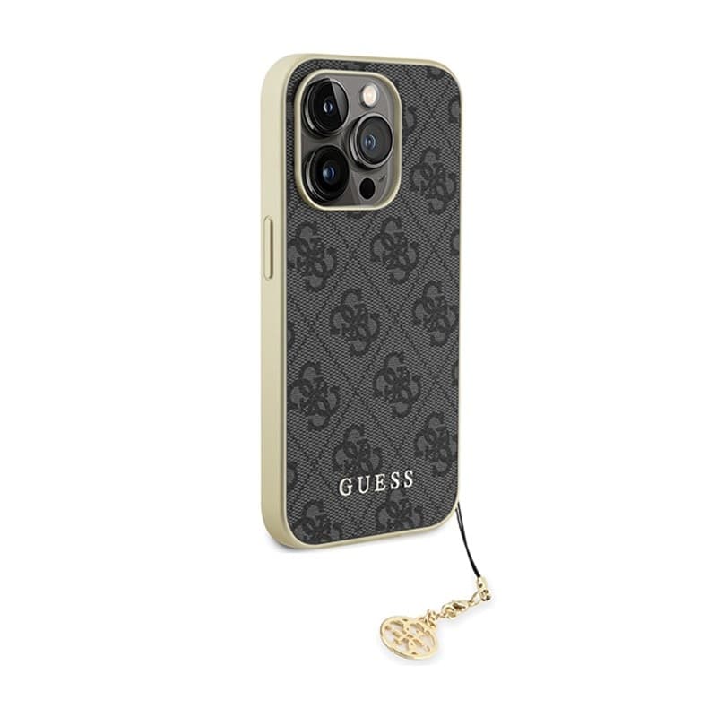 Guess 4G Charms Collection - iPhone 15 Pro Case (grey) - 4