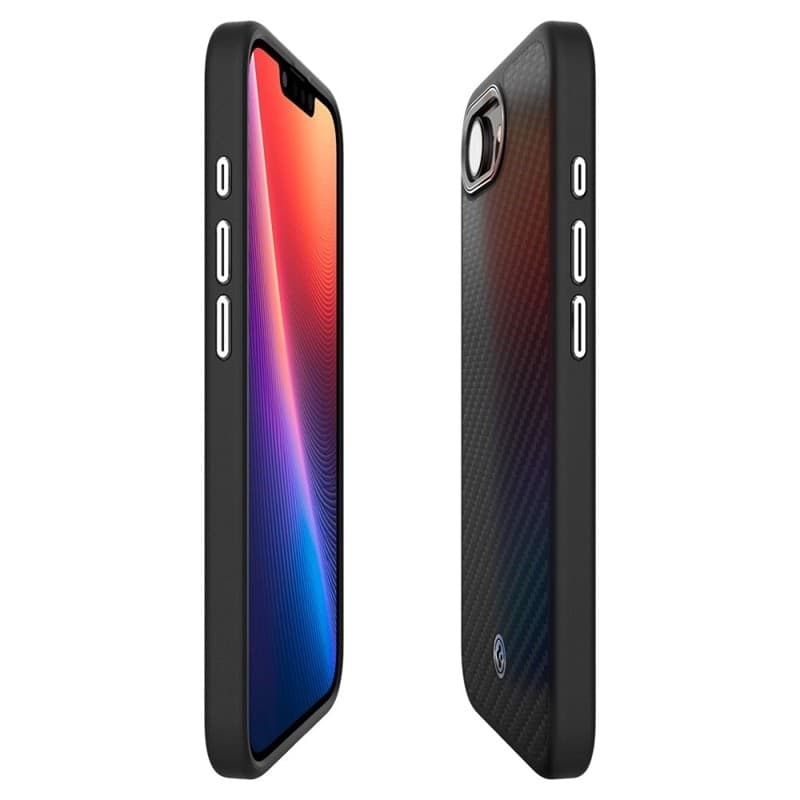 Spigen Enzo Aramid Mag MagSafe - Custodia per iPhone 17e / 16e (Nero) - 6
