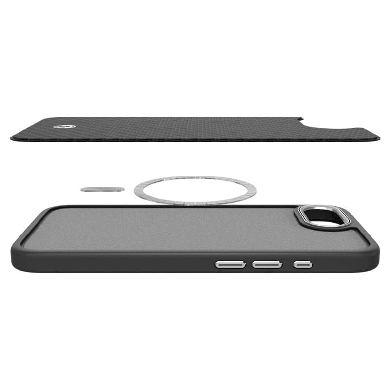 Spigen Enzo Aramid Mag MagSafe - Custodia per iPhone 17e / 16e (Nero) - 9