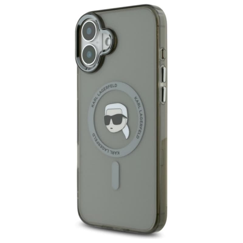 Karl Lagerfeld IML Metal Karl Head MagSafe - Case for iPhone 16 (black) - 2