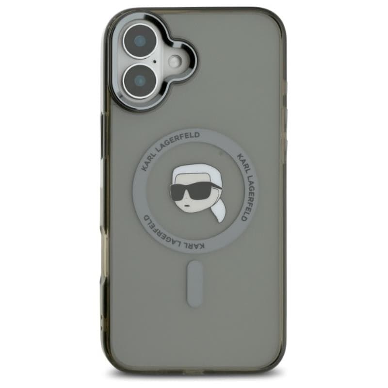 Karl Lagerfeld IML Metal Karl Head MagSafe - Case for iPhone 16 (black) - 3