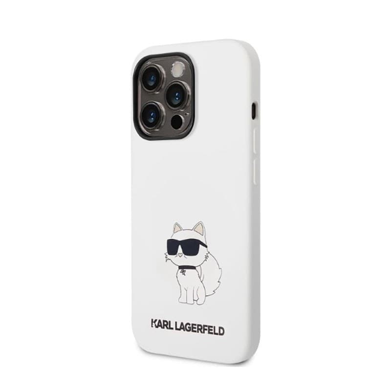 Karl Lagerfeld Silicone NFT Choupette - Case for iPhone 14 Pro (White) - 2