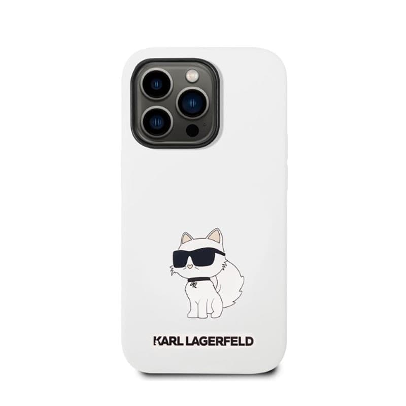 Karl Lagerfeld Silicone NFT Choupette - Case for iPhone 14 Pro (White) - 3