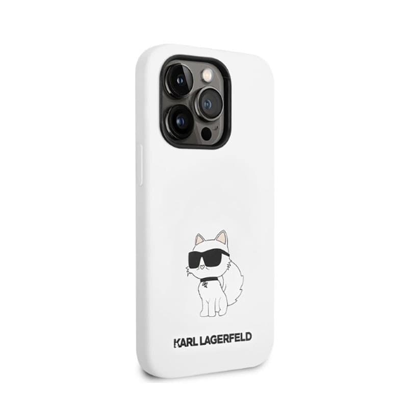 Karl Lagerfeld Silicone NFT Choupette - Case for iPhone 14 Pro (White) - 4