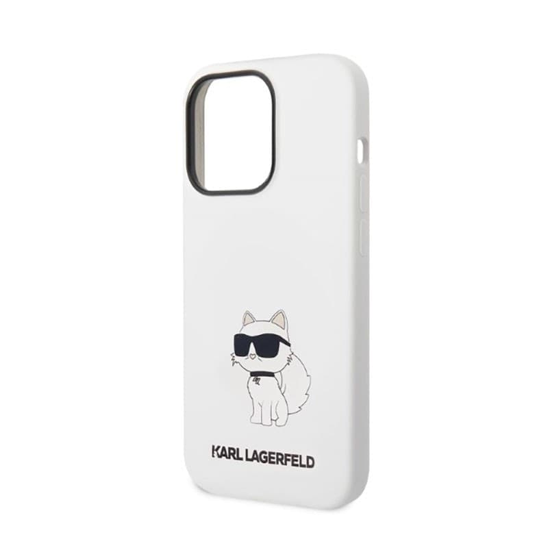 Karl Lagerfeld Silicone NFT Choupette - Case for iPhone 14 Pro (White) - 6