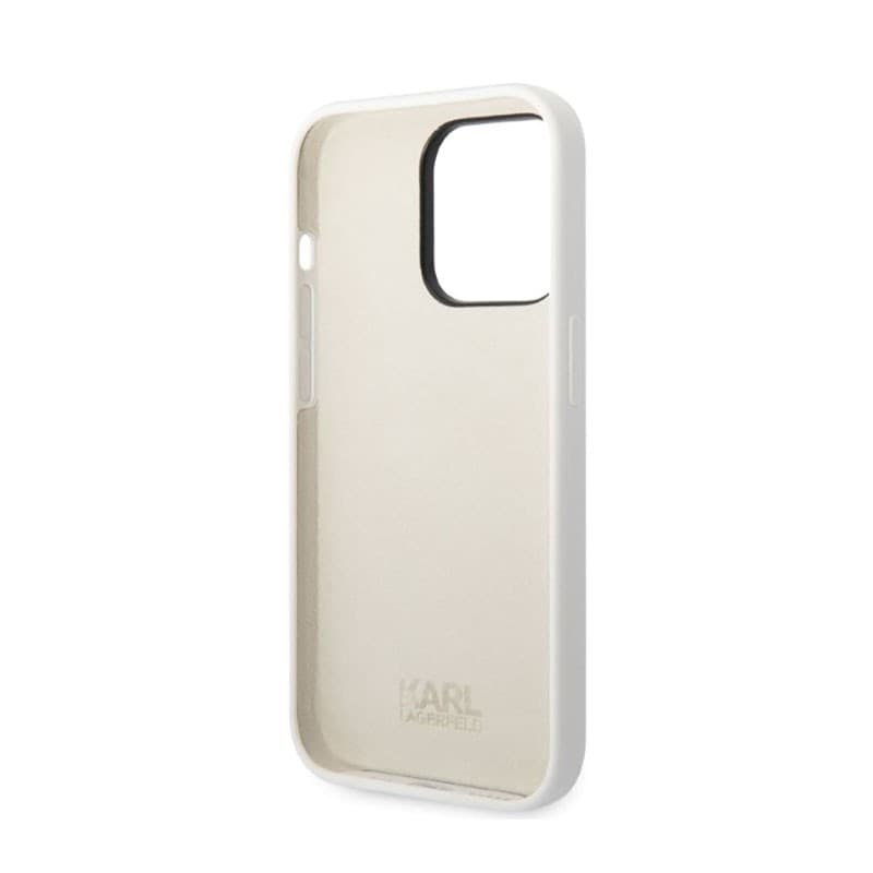 Karl Lagerfeld Silicone NFT Choupette - Case for iPhone 14 Pro (White) - 7