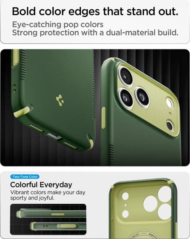 Spigen Nano Pop Mag MagSafe - Custodia per iPhone 18 Pro Max / 17 Pro Max (Verde Avocado) - 8