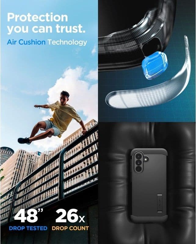 Spigen Tough Armor - Custodia per Samsung Galaxy A37 5G (Nero) - 10