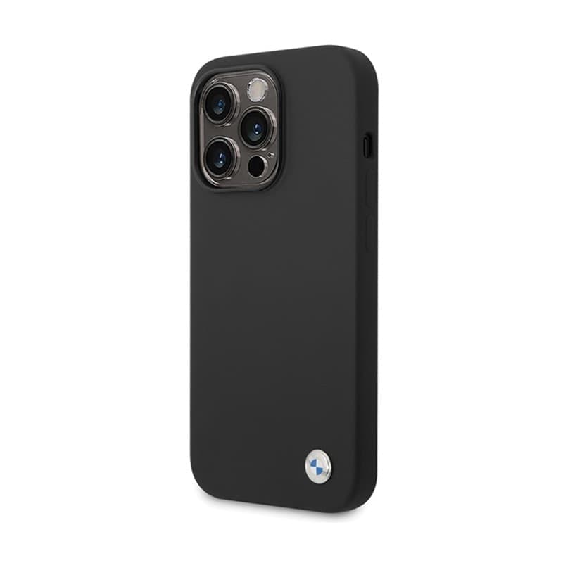 BMW Silicone Metal Logo - Case for iPhone 15 Pro (Black) - 2