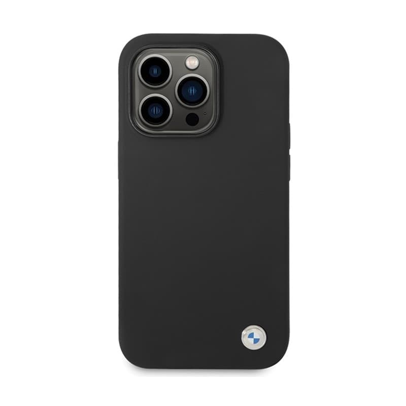BMW Silicone Metal Logo - Case for iPhone 15 Pro (Black) - 3