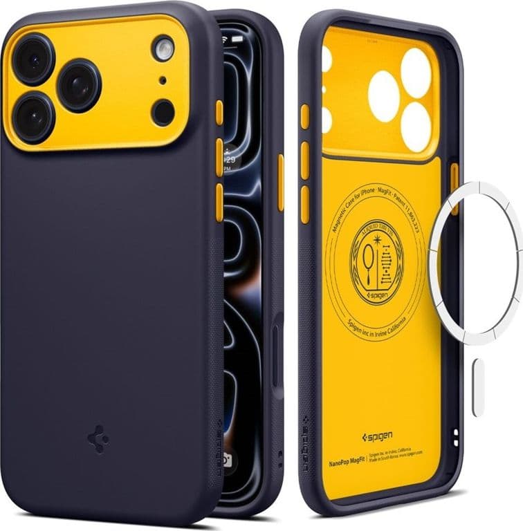 Spigen Nano Pop Mag MagSafe - Custodia per iPhone 18 Pro / 17 Pro (Blueberry Navy) - 2