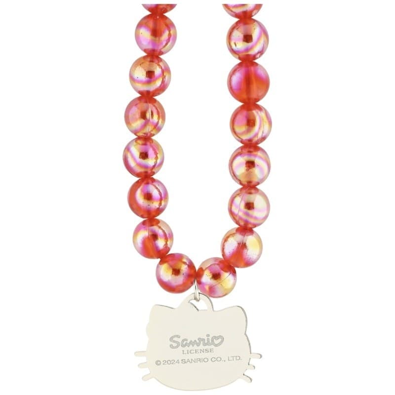 Hello Kitty Pearls Kitty Head - Phone Charm (Red) - 3