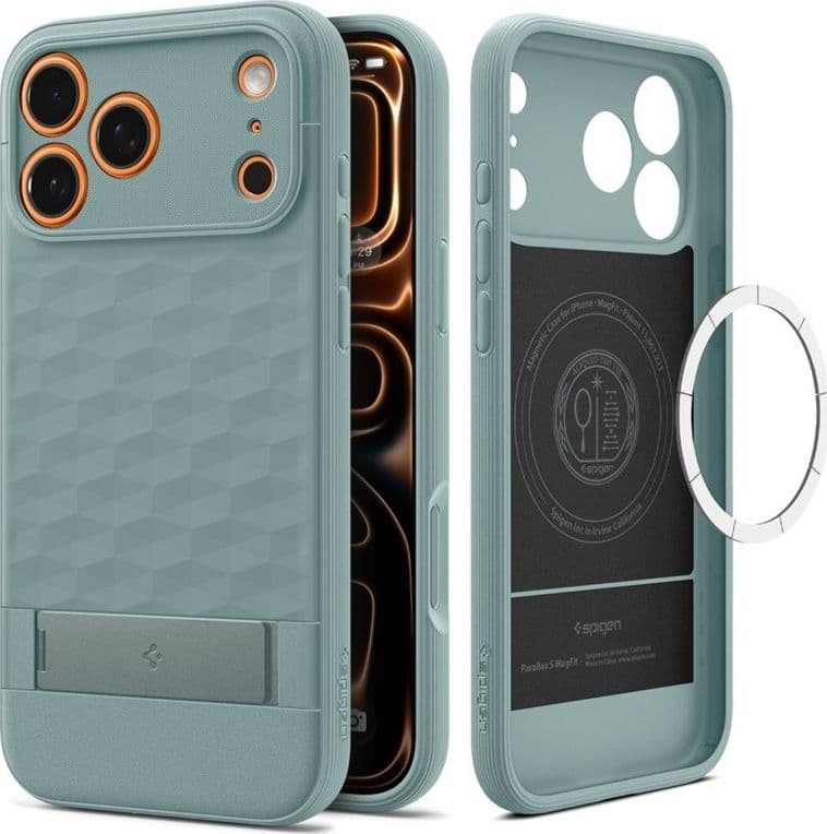 Spigen Parallax S Mag MagSafe - Case for iPhone 17 Pro Max (Sage Green)
