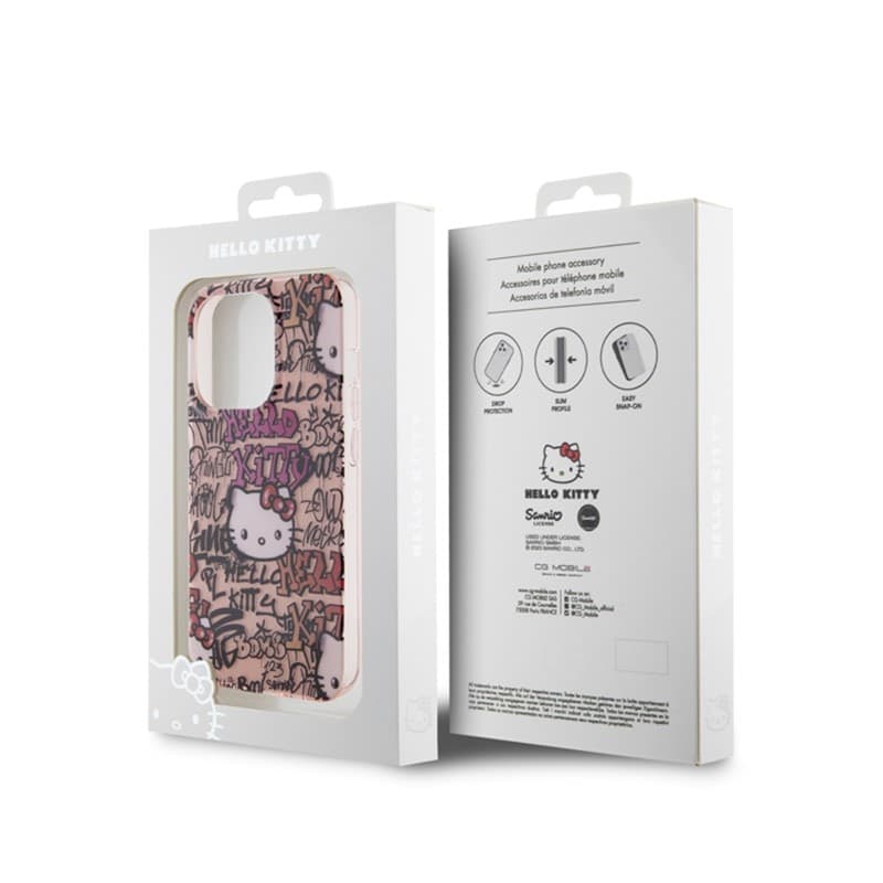 Hello Kitty IML Tags Graffiti - iPhone 14 Pro Max case (pink) - 8
