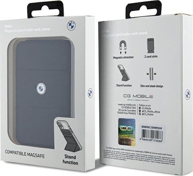 BMW Wallet Cardslot Stand MagSafe Signature Collection - Magnetic wallet with stand function (black) - 5
