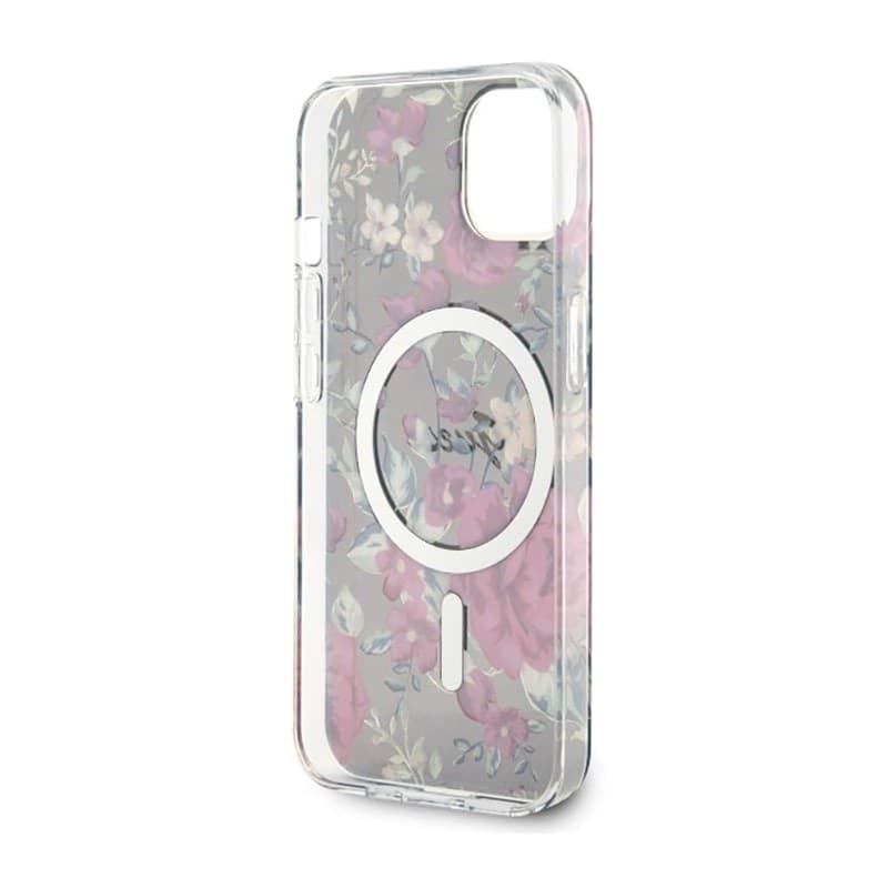 Guess Flower MagSafe - Case for iPhone 14 Plus (Green) - 7