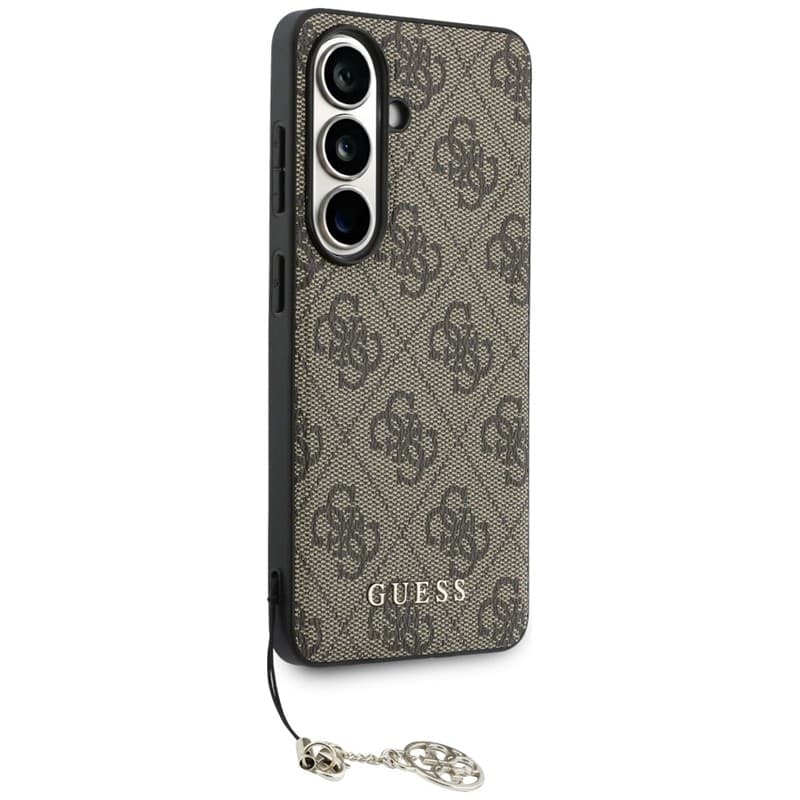 Guess 4G Classic Logo Charm MagSafe - Custodia per Samsung Galaxy S26 (marrone) - 3