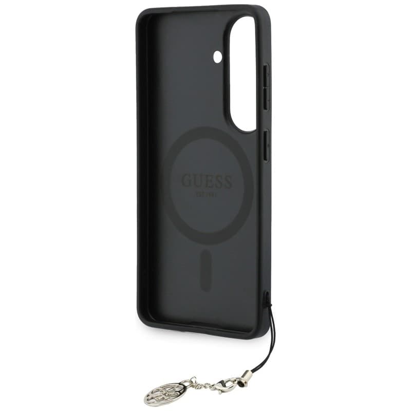 Guess 4G Classic Logo Charm MagSafe - Custodia per Samsung Galaxy S26 (marrone) - 6