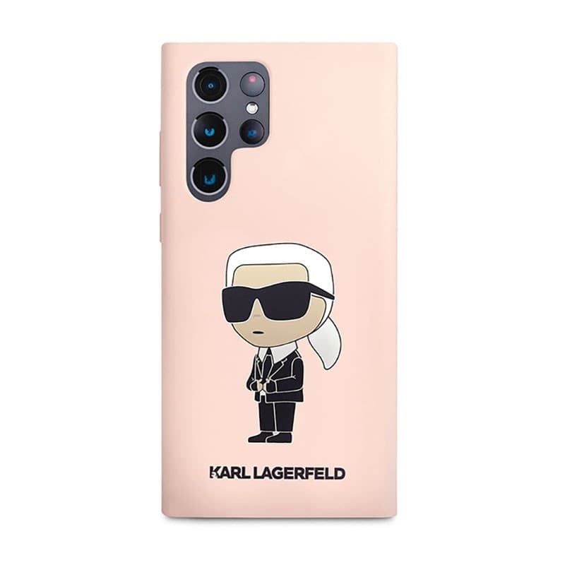 Karl Lagerfeld Silicone NFT Ikonik - Case for Samsung Galaxy S23 Ultra (Pink) - 3