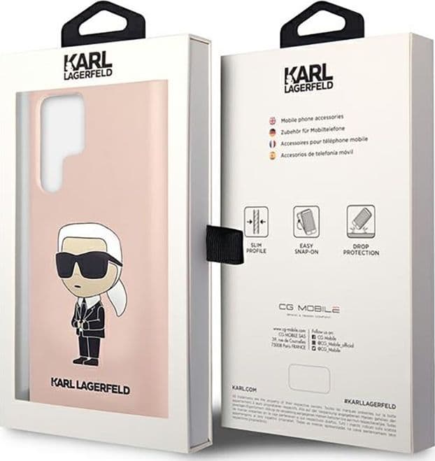 Karl Lagerfeld Silicone NFT Ikonik - Case for Samsung Galaxy S23 Ultra (Pink) - 8