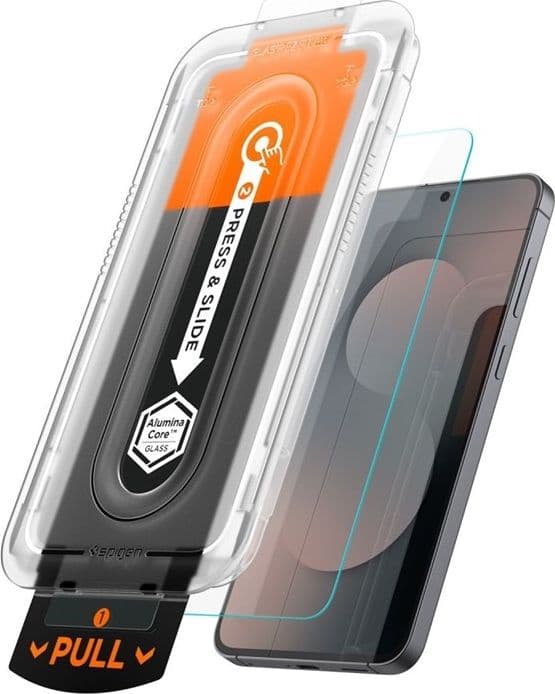 Spigen GLAS.TR EZ Fit Pro 2-Pack - Vetro temperato per Samsung Galaxy S25 FE - 2