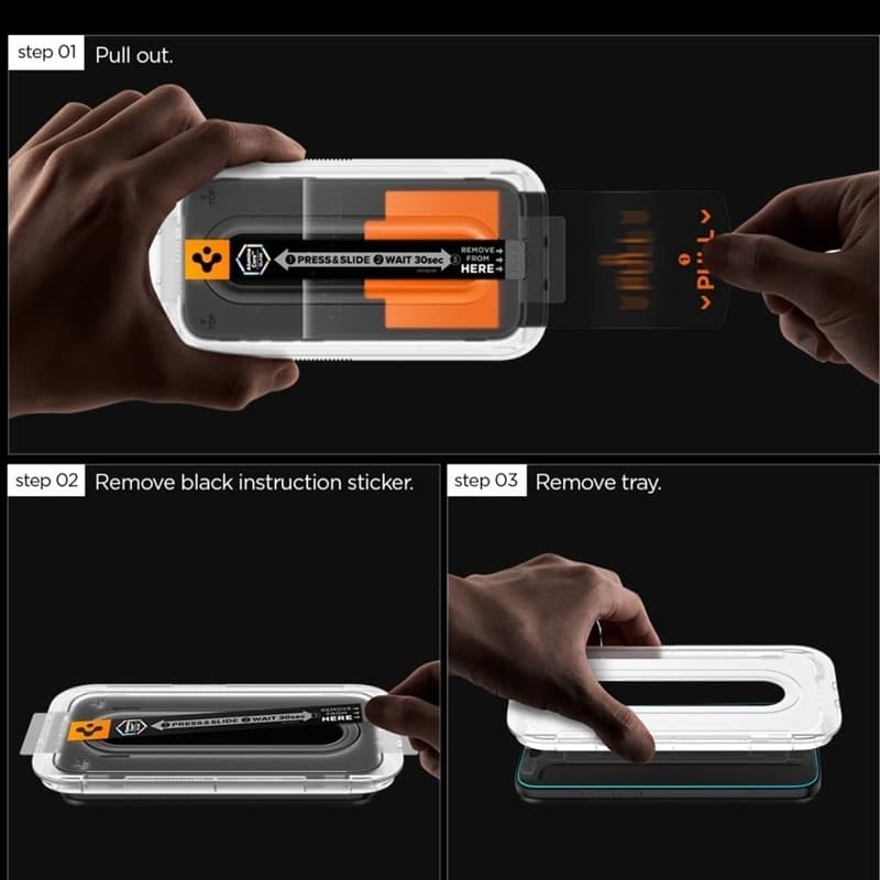 Spigen GLAS.TR EZ Fit Pro 2-Pack - Vetro temperato per Samsung Galaxy S25 FE - 8